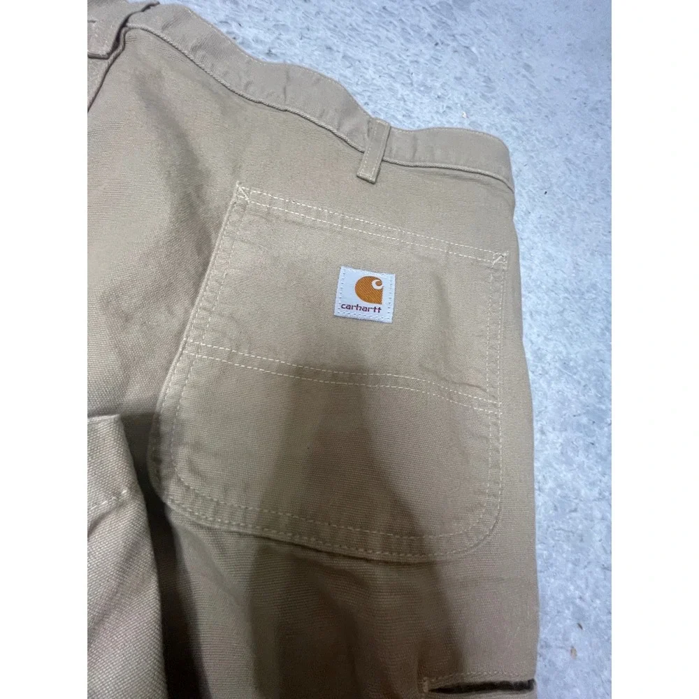 Carhartt‎ B299 DKH Relaxed Fit Canvas Work Pants Mens 40x30 Khaki Tan Carpenter